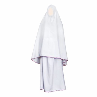Prayer clothes outfit in white - Two piece set dress