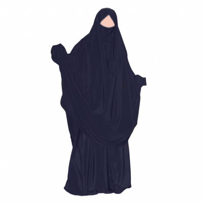 Khimar Set mit weiter Sunna Hose Dunkelblau