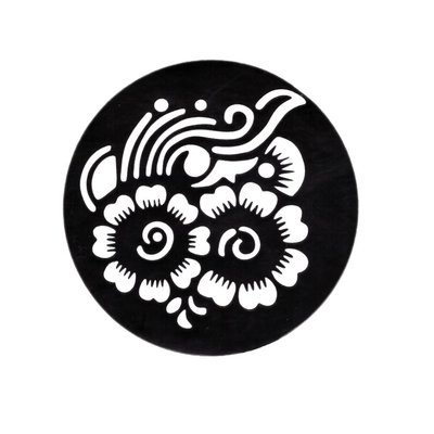 Self-adhesive henna stencil - Round