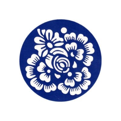 Self-adhesive henna stencil - Round