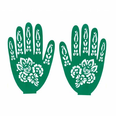 Self-adhesive Henna Stencil For Tattoos - Hand