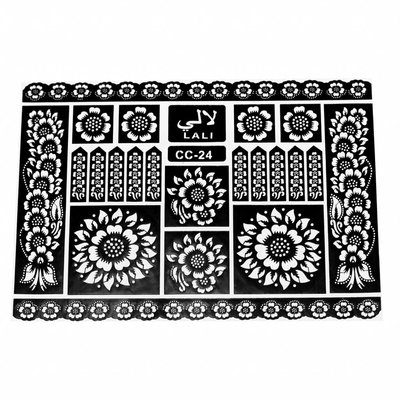 Self-Adhesive Henna Stencils For Tattoos Maxiset (38cm x 27cm)
