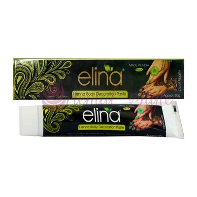 Elina - Kone henna paste for henna tattoos Black (30g)
