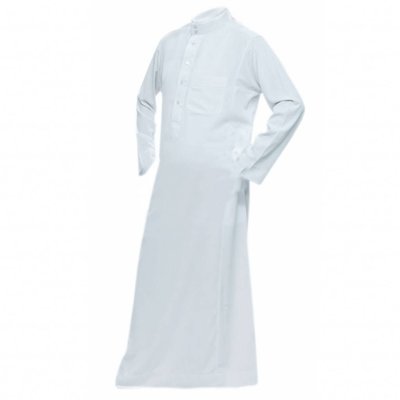 Al Haramain Arabische Jalabiya Djellabia Kaftan Für Männer In Weiss