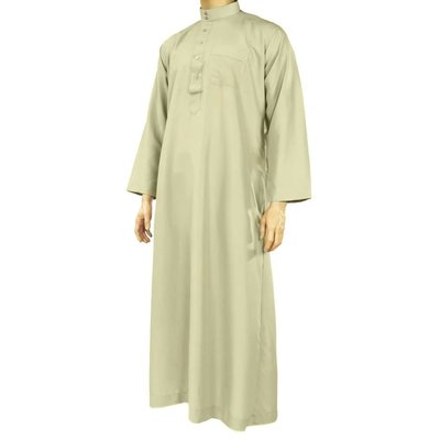 Arabic Galabiya Jubbah in Light Grey By Al Haramain