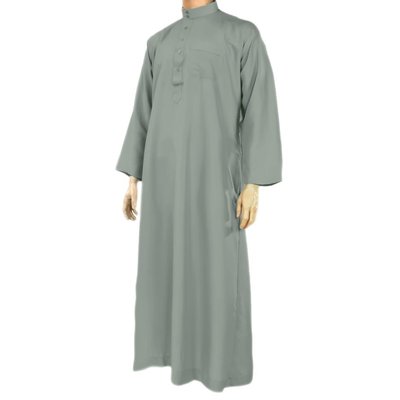 Arabic Galabiya Jubbah in Blue Grey By Al Haramain