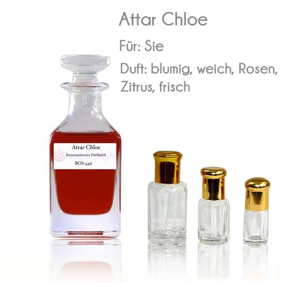 Oriental-Style Parfümöl Attar Chloe - Parfüm ohne Alkohol