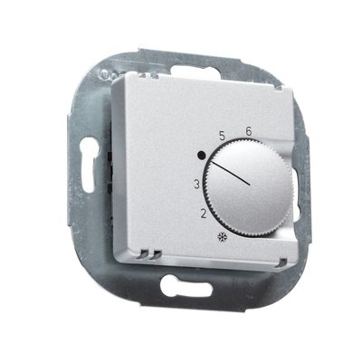 ALRE Raumthermostat FTR 101.000 alusilber glanz für Busch Jäger future linear