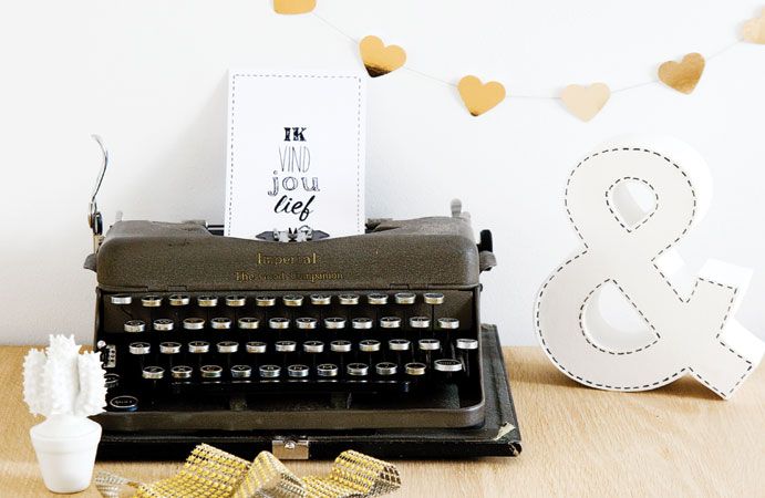 Valentijn met een gouden randje