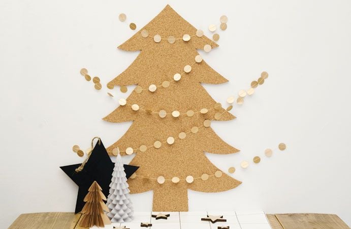 Kekke kerstboom van kurk
