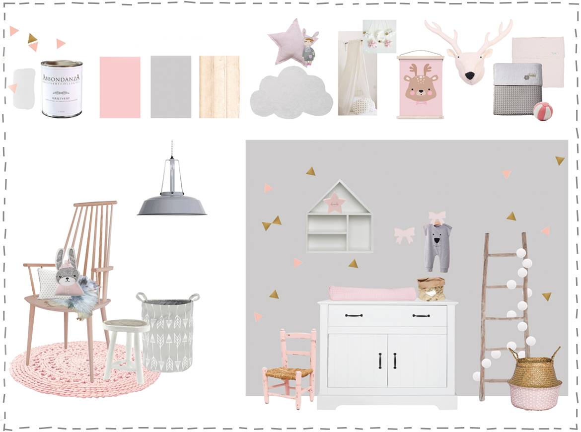 Moodboard lieve babykamer