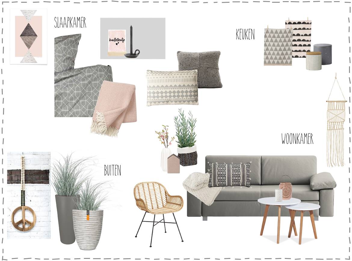 Moodboard strandhuisje