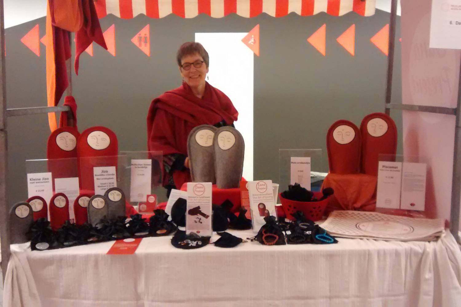 Prachtige dag bij de Dalai Lama markt