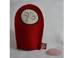 Jizo with Wishing Stone – Rose quartz Jizo with Wishing Stone – Rose quartz