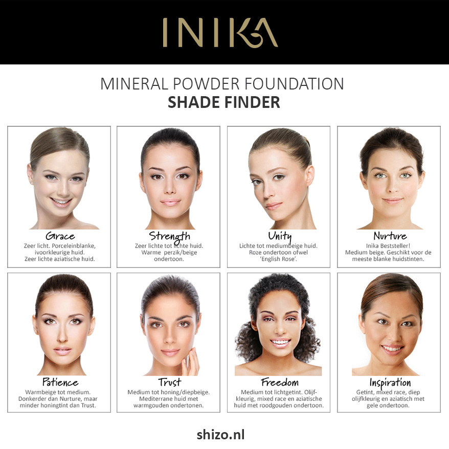 Inika Foundation Shade Finder