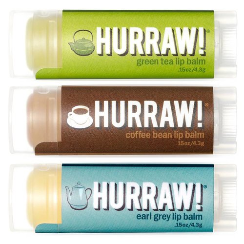Hurraw! Hurraw! Hot Beverage Lip Balm Voordeel Trio Hurraw! Hurraw! Hot Beverage Lip Balm Voordeel Trio