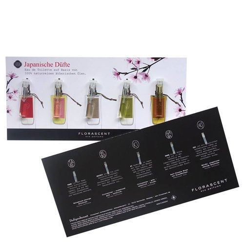 Florascent Japanse Eco Parfums Eau de Toilette Sample Set Florascent Japanse Eco Parfums Eau de Toilette Sample Set