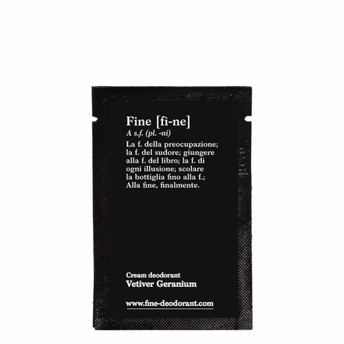 Fine Cream Deodorant Vetiver Geranium Sample Fine Cream Deodorant Vetiver Geranium Sample