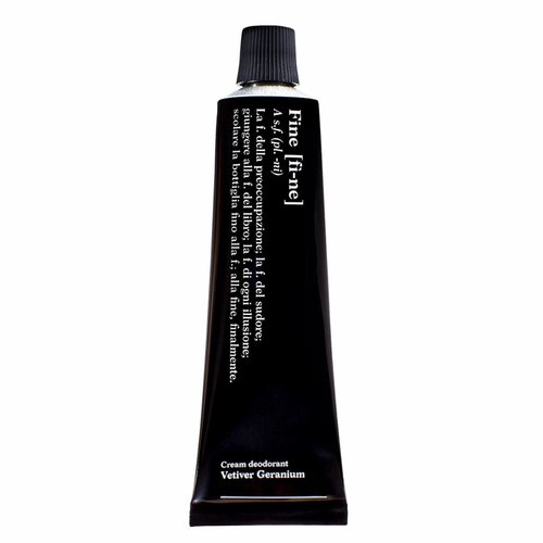 Fine Cream Deodorant Vetiver Geranium Tube Fine Cream Deodorant Vetiver Geranium Tube