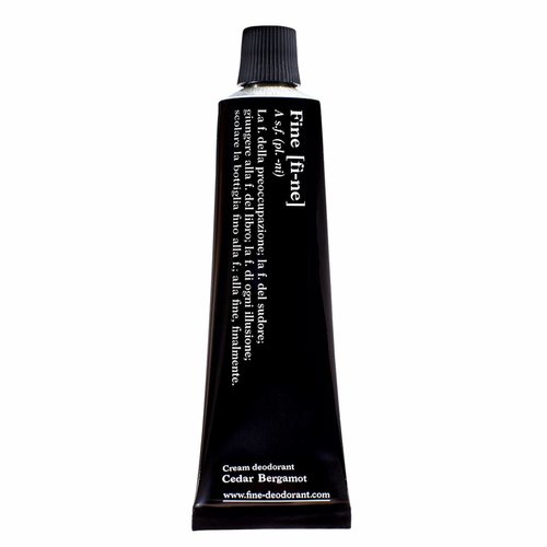 Fine Cream Deodorant Cedar Bergamot Tube Fine Cream Deodorant Cedar Bergamot Tube