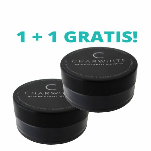 Charwhite Cosmetics Natural Teeth Whitening Powder 1 + 1 Charwhite Cosmetics Natural Teeth Whitening Powder 1 + 1