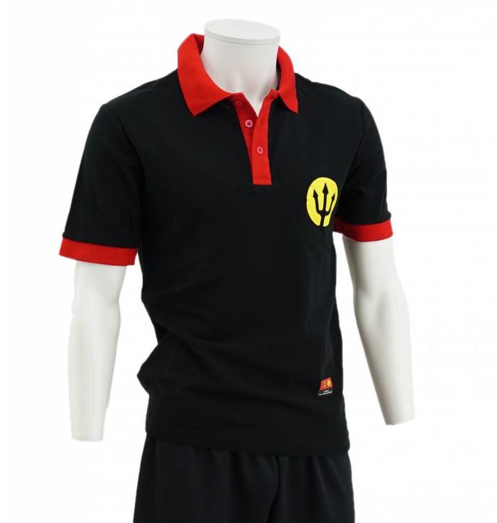 Polo noir Diables Rouges