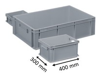 Plastic Euro stacking container 400 x 300