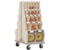 Kantelbakkenmagazijn • met 52 kantelbakjes • Verrijdbaar Kantelbakkenmagazijn • met 52 kantelbakjes • Verrijdbaar