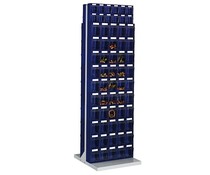Workshop shelf with 124 bins Workshop shelf with 124 bins
