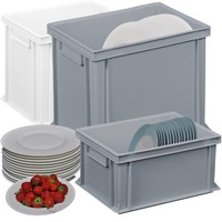 Plastic plate crates for restaurants and catering