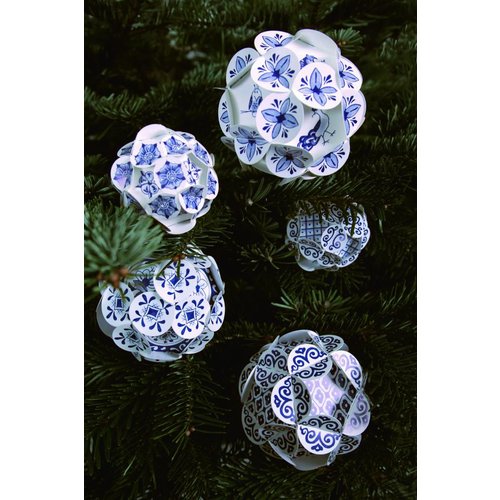 Delfts blauwe kerstballen Delfts blauwe kerstballen