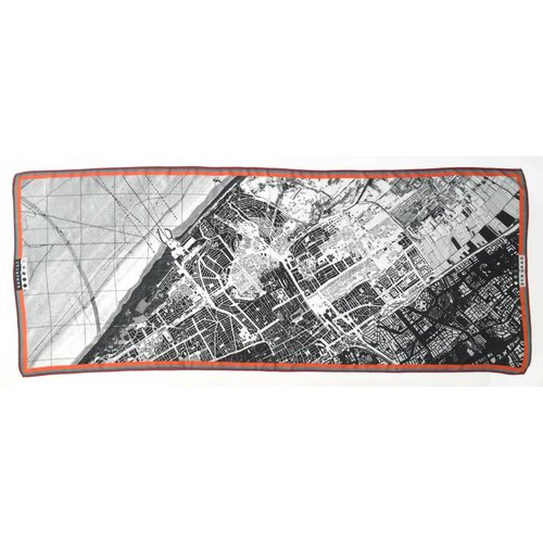 Sjaal Plattegrond Den Haag (cashmere-modal) Sjaal Plattegrond Den Haag (cashmere-modal)