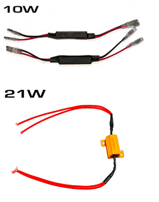 Widerstand-Set für 1 Watt LED-Blinker Blinker. Für 10/20 Watt orig