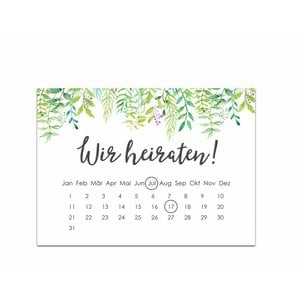 Save The Date Karten Weisse Hochzeit Kalender 50 Karten Hochzeitseinladungen Nastami