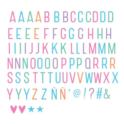 ALLC Lightbox Letter Set: Basis Pastel ALLC Lightbox Letter Set: Basis Pastel