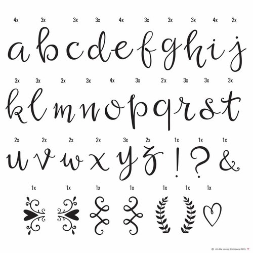 ALLC Lightbox Letter Set: Script ALLC Lightbox Letter Set: Script