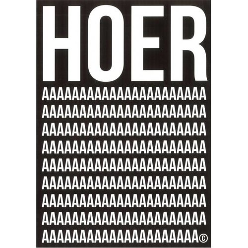 Blackflags Kaart "HOERa" Blackflags Kaart "HOERa"