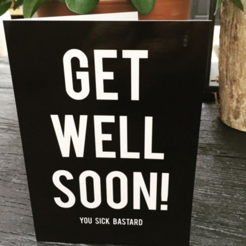 Blackflags Carte de voeux "Get Well" Blackflags Carte de voeux "Get Well"