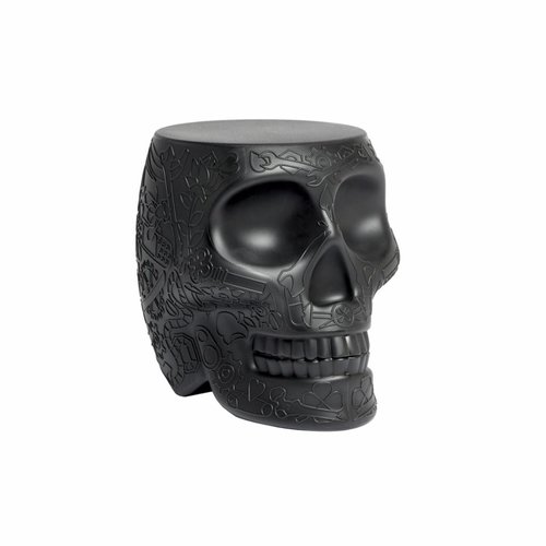 Qeeboo Pouf / Table d'appoint Mexico Noir Qeeboo Pouf / Table d'appoint Mexico Noir
