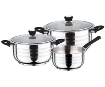 SwissHome RVS pannenset Zürich (5 delig) SwissHome RVS pannenset Zürich (5 delig)