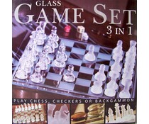 Glazen spellenset (3-in-1) Glazen spellenset (3-in-1)