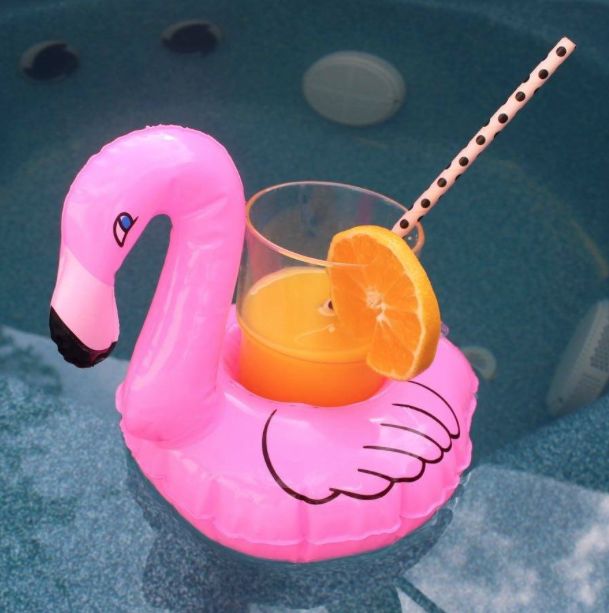 Bekerhouder opblaas flamingo