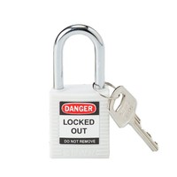 Nylon veiligheidshangslot wit 813638