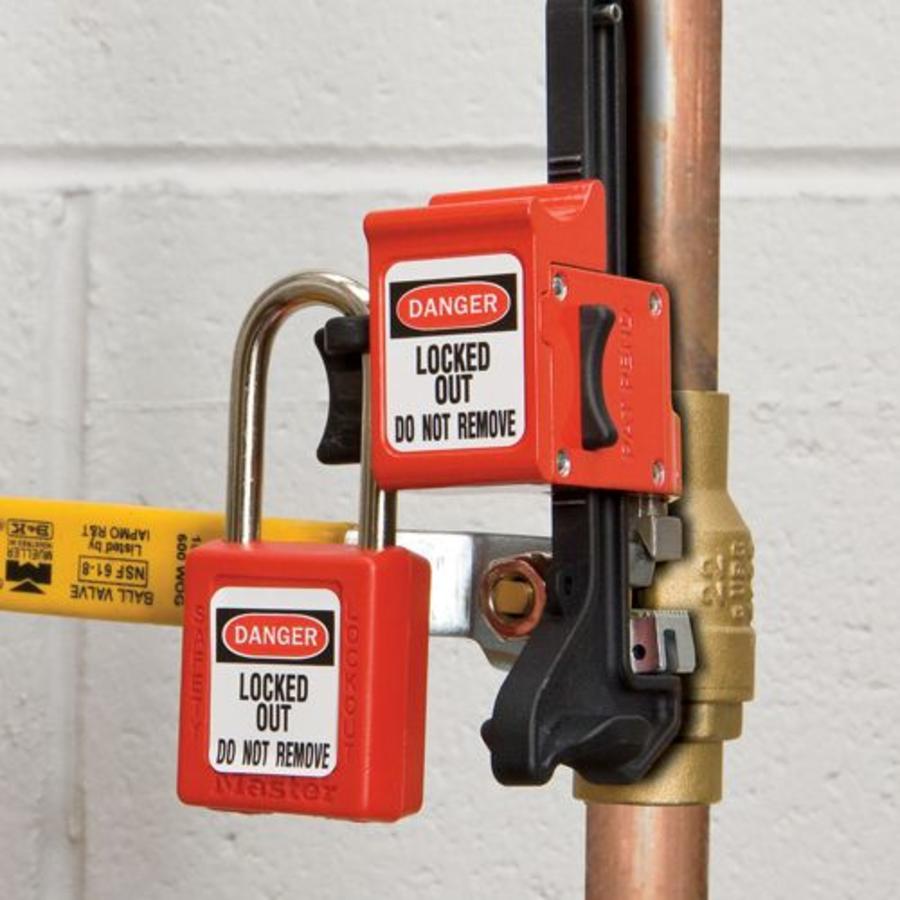 Master Lock Universal ball valve lock-out S3068MLP - lockout-tagout-shop