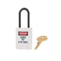 Zenex Sicherheits-vorhängeschloss weiß S32WHT - S32KAWHT