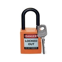 Nylon Sicherheits-vorhängeschloss orange 813598