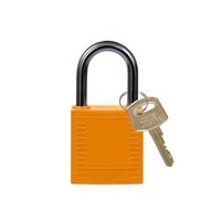 Nylon compact veiligheidshangslot oranje 814119