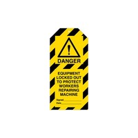 Warning tags danger English