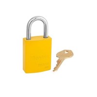 Aluminium veiligheidshangslot geel S6835YLW