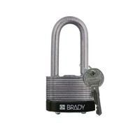 Laminated steel safety padlock black 814105